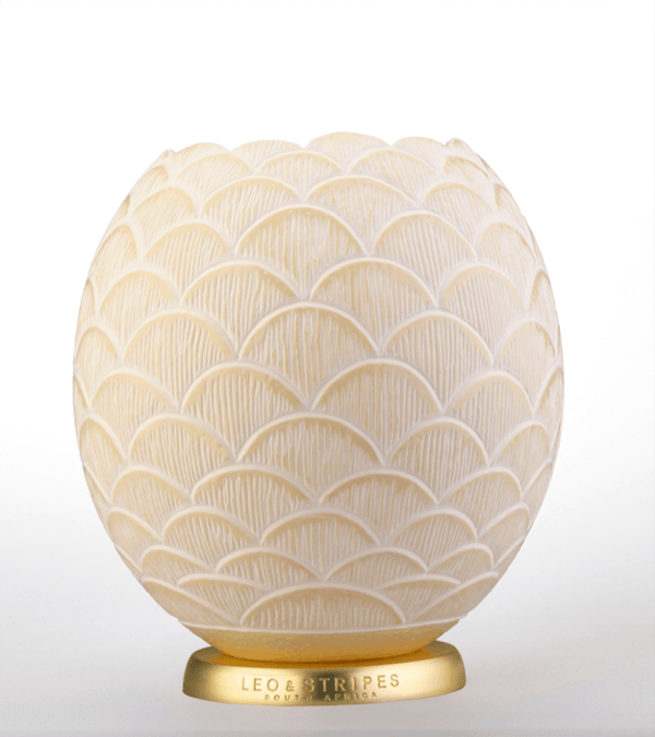 The Flower Ostrich Egg Tealight Holder from Leo & Stripes